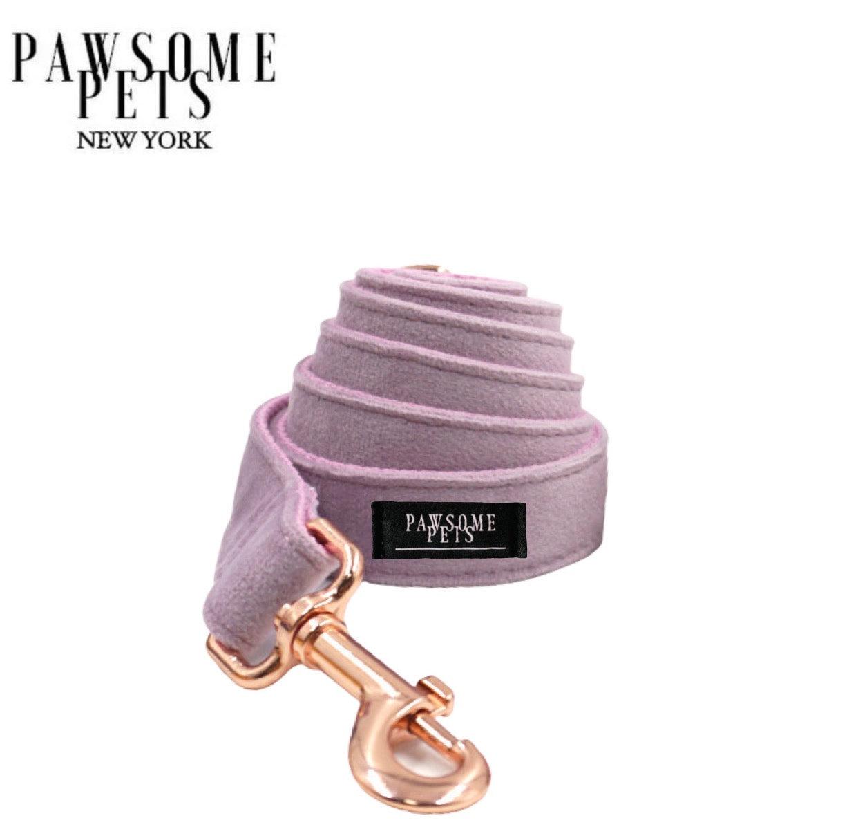 Grape Leash By Pawsome Pets Original Design, 60 Inch Length, 0.8 Inch Width, Nylon Reinforced With Rose Gold Hardware