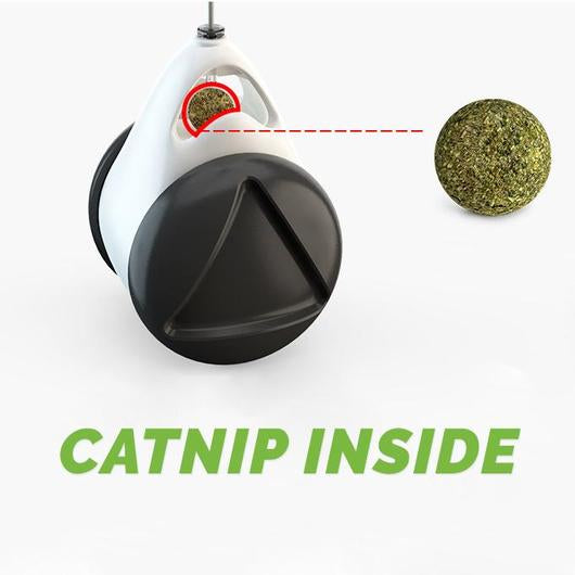 Pole Roller Cat Toy Interactive Swinging Toy With Wheels No Electronics