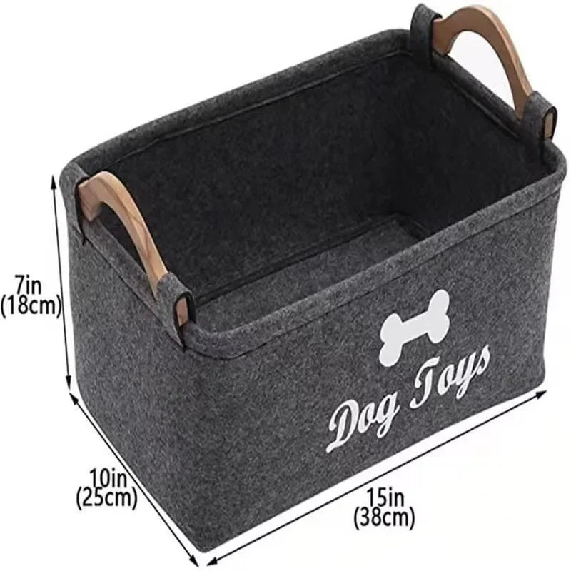 Purrfectly Organized Cat Toys Storage Basket For Stylish Play Area