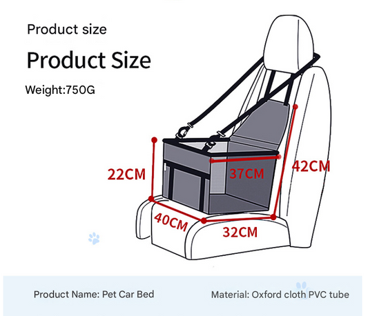 NNEDSZ Pink Portable Pet Car Seat With Safety Belt