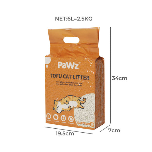 PaWz 2.5kg Tofu Cat Litter Clumping Natural-1
