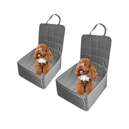 Soga Grey Car Pet Sitting Bag Breathable Travel Carrier