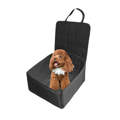 SOGA Black Car Pet Sitting Bag Breathable Portable Carrier for Travel