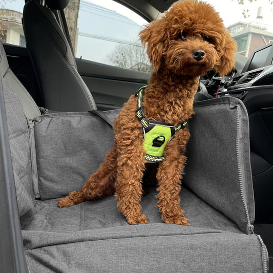 Soga Grey Car Pet Sitting Bag Breathable Travel Carrier For Cats And Dogs