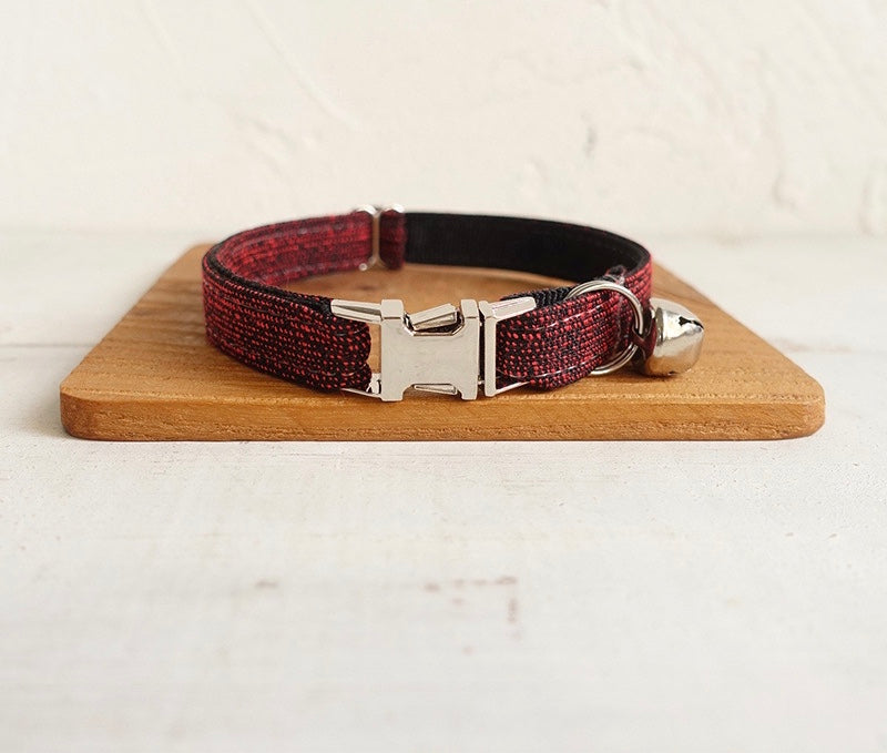 Red Rose Dog Collar Neoprene Comfort Original Design Adjustable Fit Rose Gold Hardware Pawsome Pets