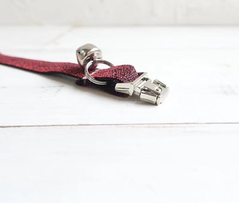 Red Rose Dog Collar Neoprene Comfort Original Design Adjustable Fit Rose Gold Hardware Pawsome Pets