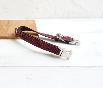 Red Rose Dog Collar Neoprene Comfort Original Design Adjustable Fit Rose Gold Hardware Pawsome Pets