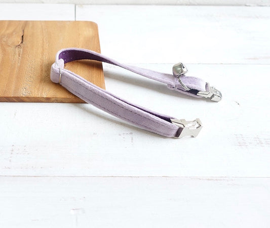 Violet Neoprene Dog Collar With Rose Gold Hardware Fully Adjustable For Comfortable Everyday Wear