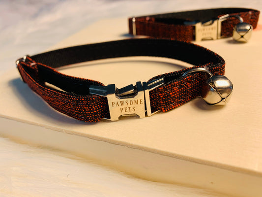Red Rose Dog Collar Neoprene Comfort Original Design Adjustable Fit Rose Gold Hardware Pawsome Pets