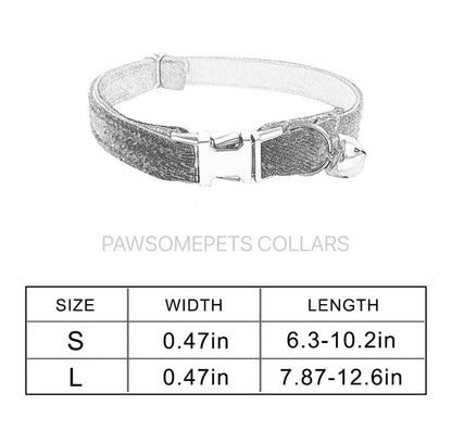 A Tad Of Brown Plaid Cat Collar With Neoprene Comfort And Rose Gold Hardware Fully Adjustable