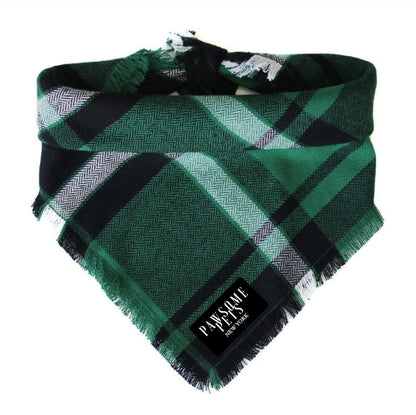 Pawsome Pets Handmade 100 Percent Cotton Dog Bandana Spruce Square Style Made To Order