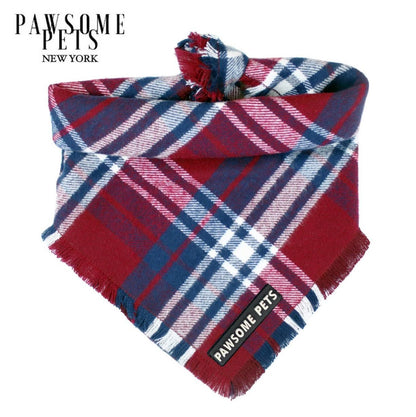 Handmade 100 Percent Cotton Bandana For Dogs And Cats Tinsel Edition With Pawsome Pets Logo