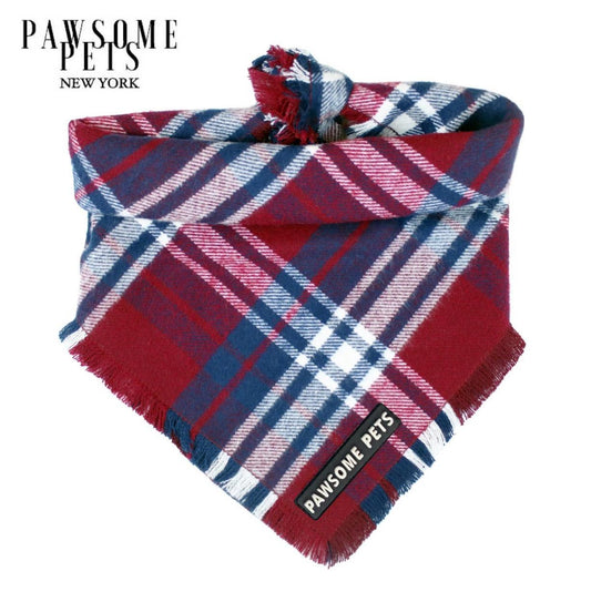 Handmade 100 Percent Cotton Bandana For Dogs And Cats Tinsel Edition With Pawsome Pets Logo