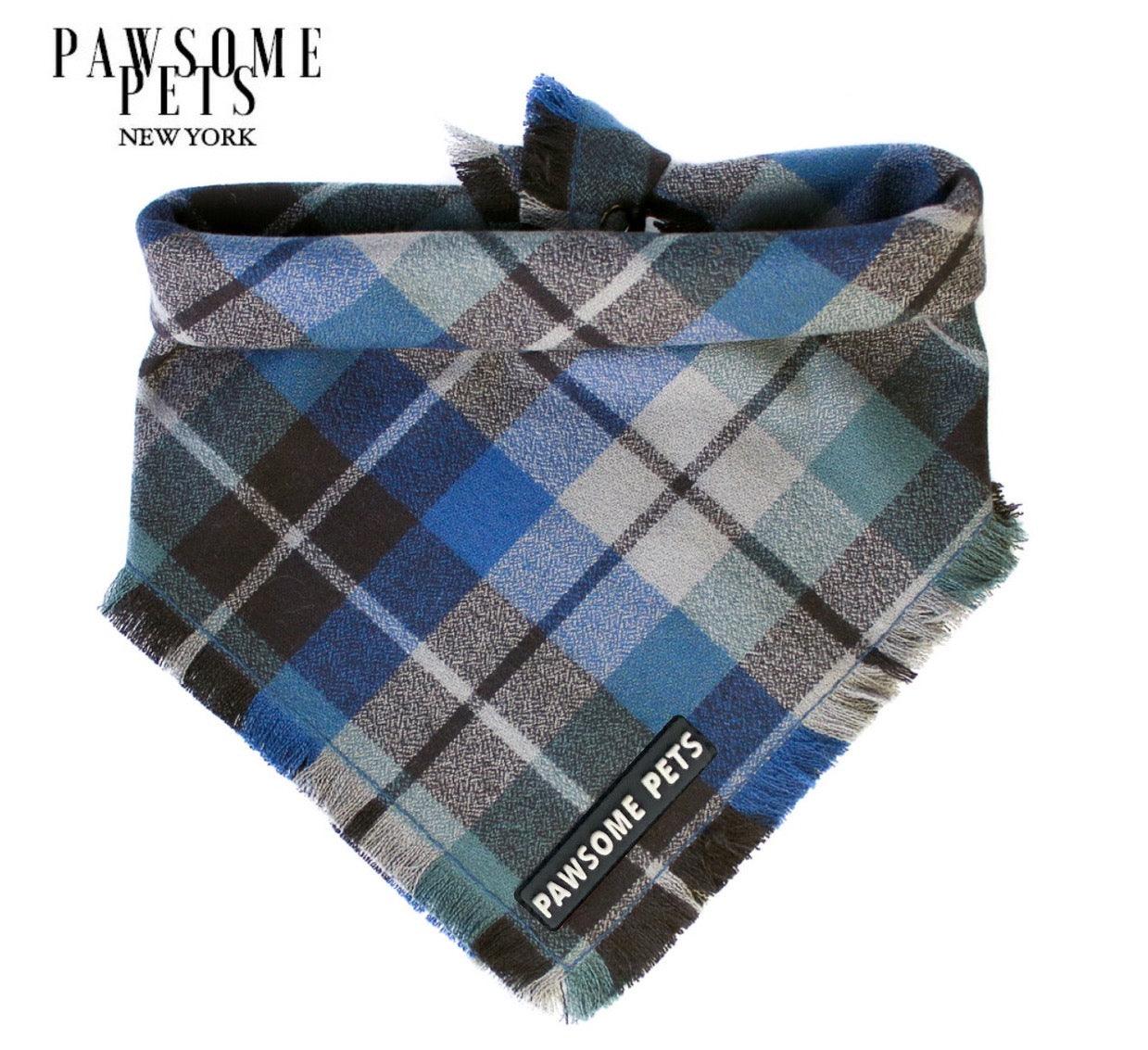 Koda Cat Bandana Handmade 100 Percent Cotton With Pawsome Pets Logo Square To Fit Your Furbaby