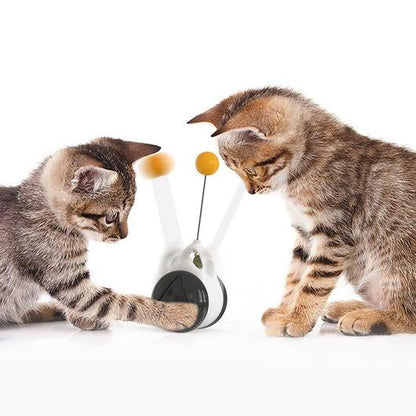 Pole Roller Cat Toy Interactive Swinging Toy With Wheels No Electronics