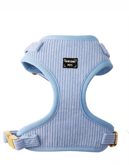 Adjustable Sky Blue Dog and Cat Harness Chest Vest Lightweight Durable for Small and Large Pets