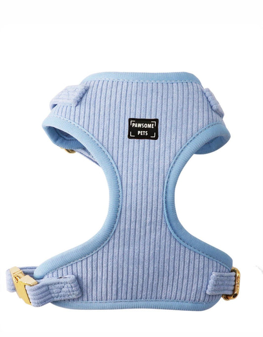 Adjustable Sky Blue Dog and Cat Harness Chest Vest Lightweight Durable for Small and Large Pets