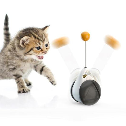 Pole Roller Cat Toy Interactive Swinging Toy With Wheels No Electronics