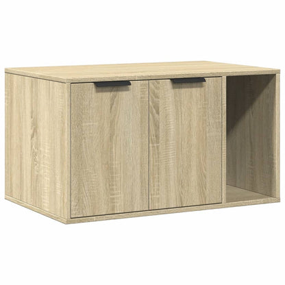 NNEVL Cat Litter Box Enclosure Sonoma Oak 80x50x45 cm Engineered Wood Durable Privacy Furniture