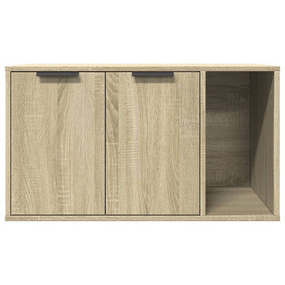 NNEVL Cat Litter Box Enclosure Sonoma Oak 80x50x45 cm Engineered Wood Durable Privacy Furniture