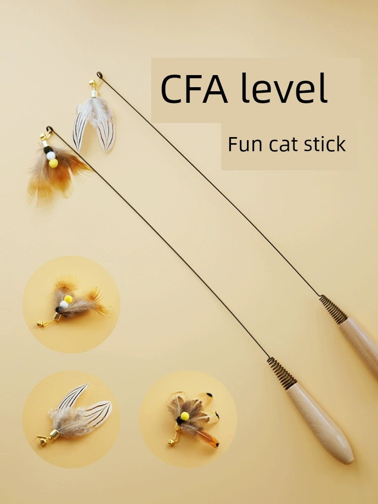 CFA Feather Replacement Head Cat Teaser Toy Bite Resistant Entertainment