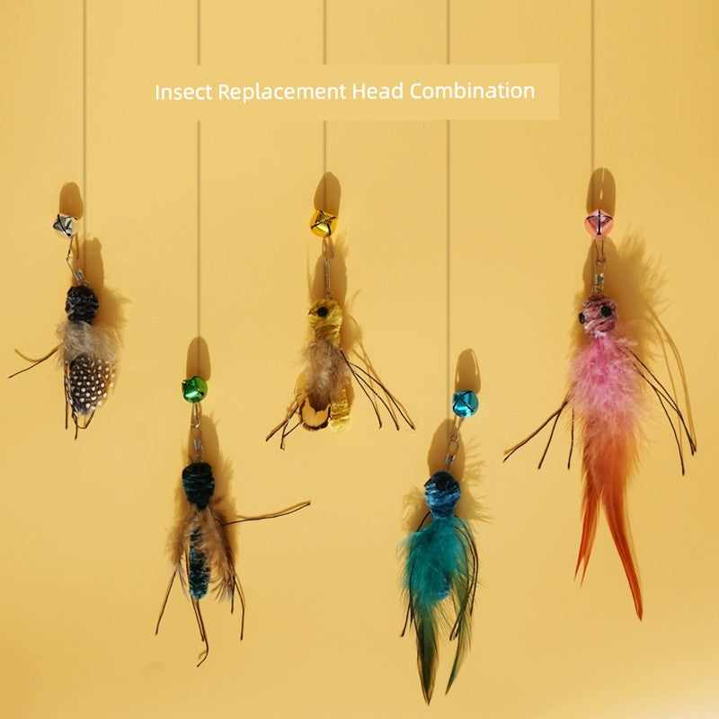 CFA Feather Replacement Head Cat Teaser Toy Bite Resistant Entertainment