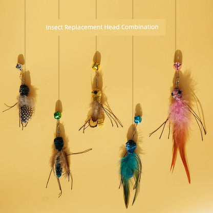 CFA Feather Replacement Head Cat Teaser Toy Bite Resistant Entertainment