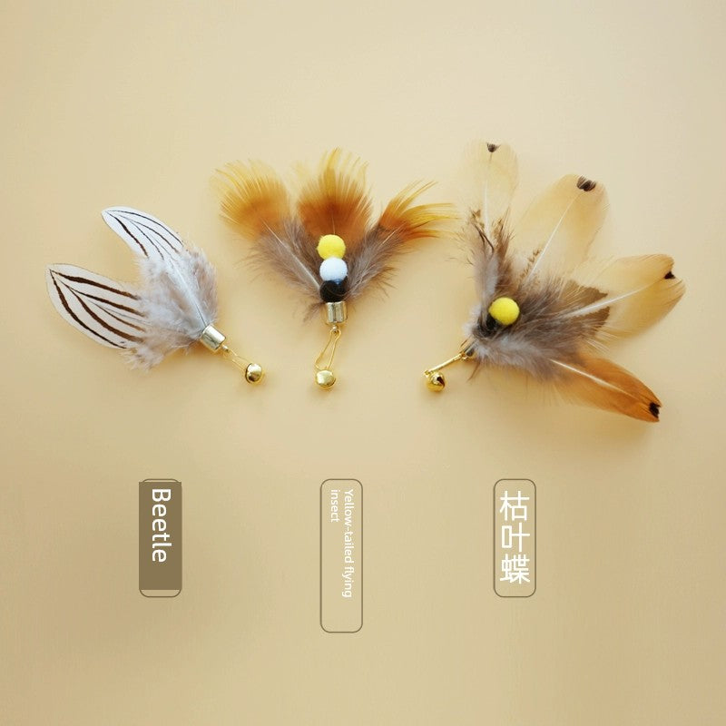 CFA Feather Replacement Head Cat Teaser Toy Bite Resistant Entertainment