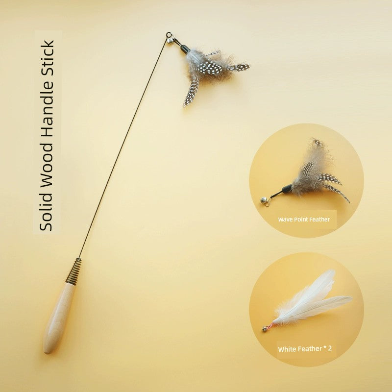 CFA Feather Replacement Head Cat Teaser Toy Bite Resistant Entertainment