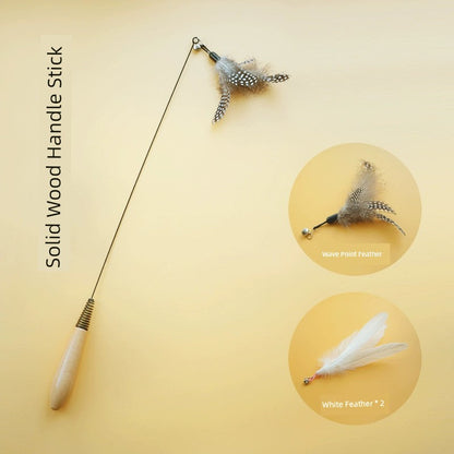 CFA Feather Replacement Head Cat Teaser Toy Bite Resistant Entertainment