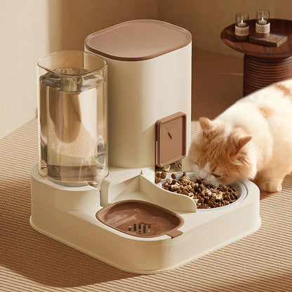 Large Capacity Cat Water Dispenser With Dry Wet Separation For Clean Hydration And Spill Free Operation