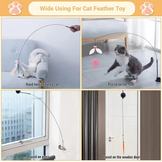 Interactive Butterfly Cat Teaser Toy Simulation For Exercise And Fun