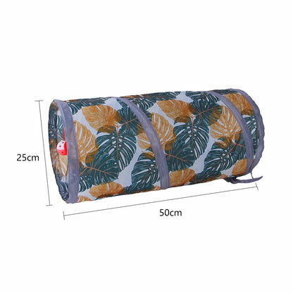 Foldable Interactive Cat Tunnel Tube With Multiple Holes For Cats And Rabbits Pet Toy