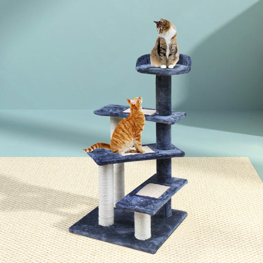 i.Pet Cat Tree 100cm Scratching Post Scratcher Tower Wood Condo House Trees Bed-0