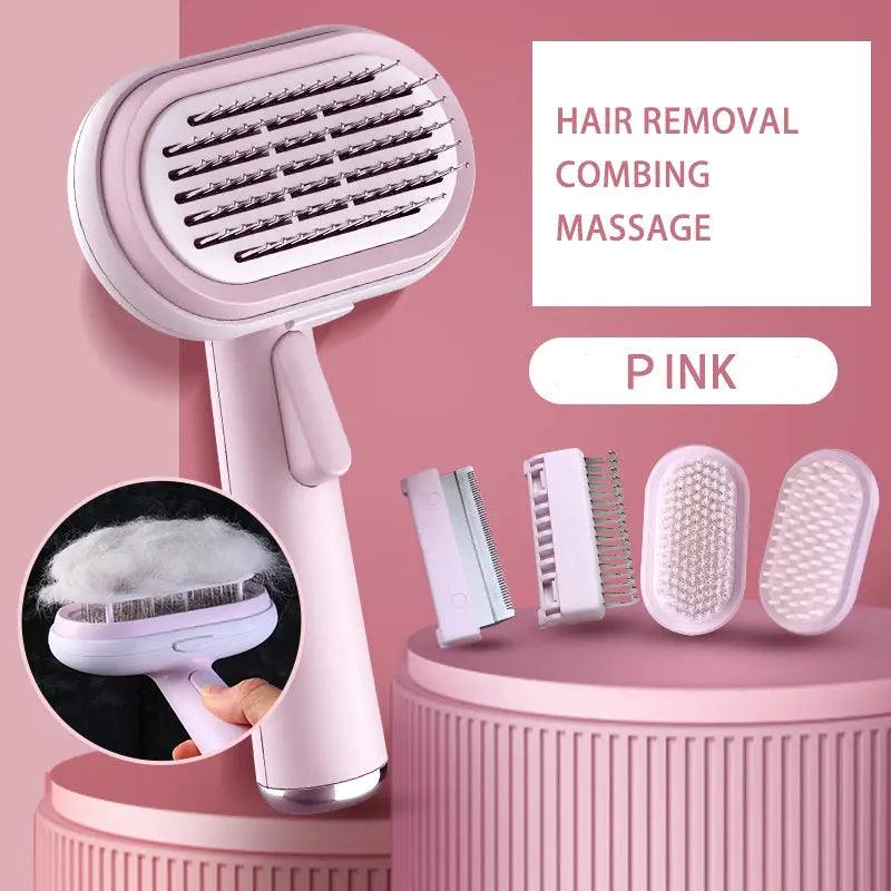 Self Cleaning Slicker Brush For Dogs And Cats Pet Grooming Tool For Fur Shedding Care And Gentle Massage