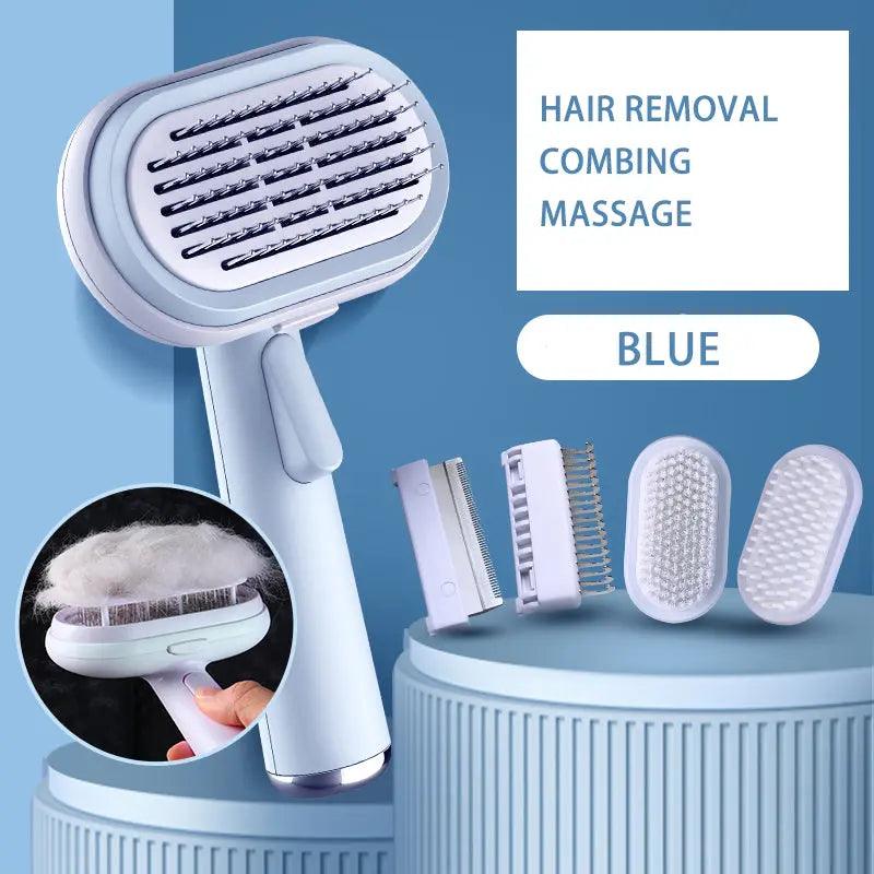 Self Cleaning Slicker Brush For Dogs And Cats Pet Grooming Tool For Fur Shedding Care And Gentle Massage
