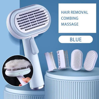 Self Cleaning Slicker Brush For Dogs And Cats Pet Grooming Tool For Fur Shedding Care And Gentle Massage