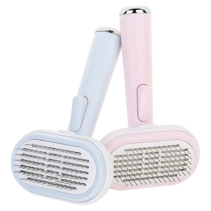 Self Cleaning Slicker Brush For Dogs And Cats Pet Grooming Tool For Fur Shedding Care And Gentle Massage
