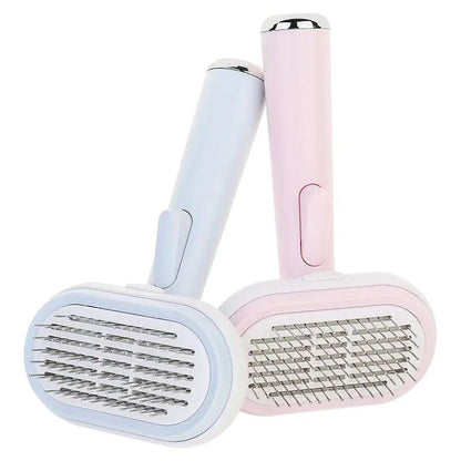 Self Cleaning Slicker Brush For Dogs And Cats Pet Grooming Tool For Fur Shedding Care And Gentle Massage