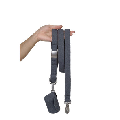 Lilly and Dash Cloud Boucle Waste Bag Holder for Leash 100 Percent Polyester with Dual Connection Points