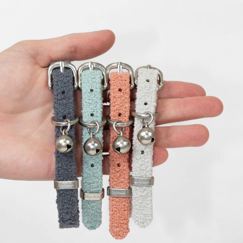 Lilly Dash Boucle Cat Collar One Size Fits All 20 To 30 Cm Neck 100 Percent Polyester