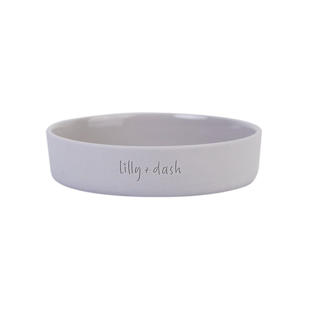 Minimalist Ceramic Cat Bowls 265 Milliliters Microwave Oven Dishwasher Safe 13 Cm Diameter Glossy Interior