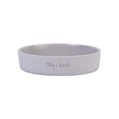Minimalist Ceramic Cat Bowls 265 Milliliters Microwave Oven Dishwasher Safe 13 Cm Diameter Glossy Interior