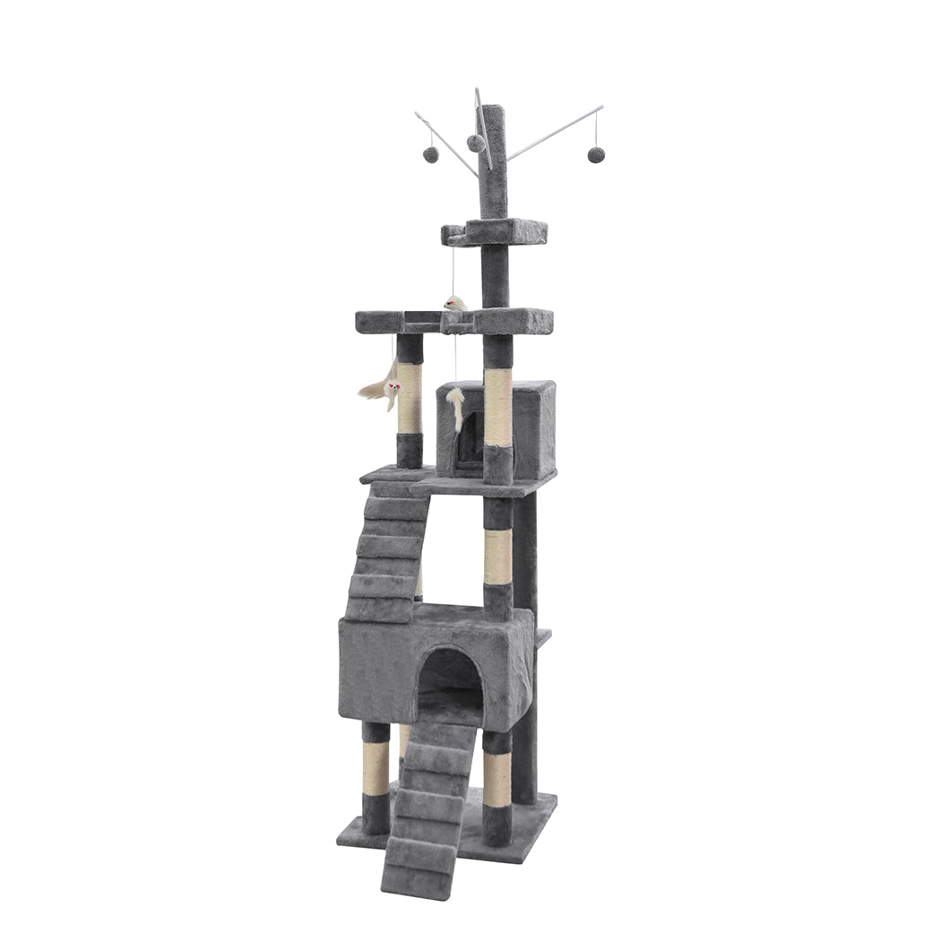 PaWz Cat Tree Scratching Post Scratcher Grey-0
