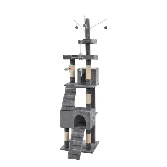 PaWz Cat Tree Scratching Post Scratcher Grey-0