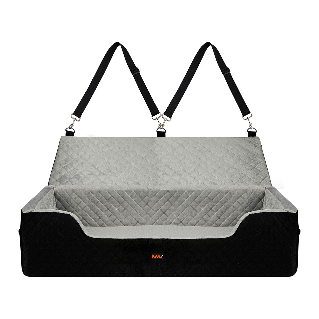 PaWz Luxury Dog Car Booster Seat With High Density Foam And Seat Belt