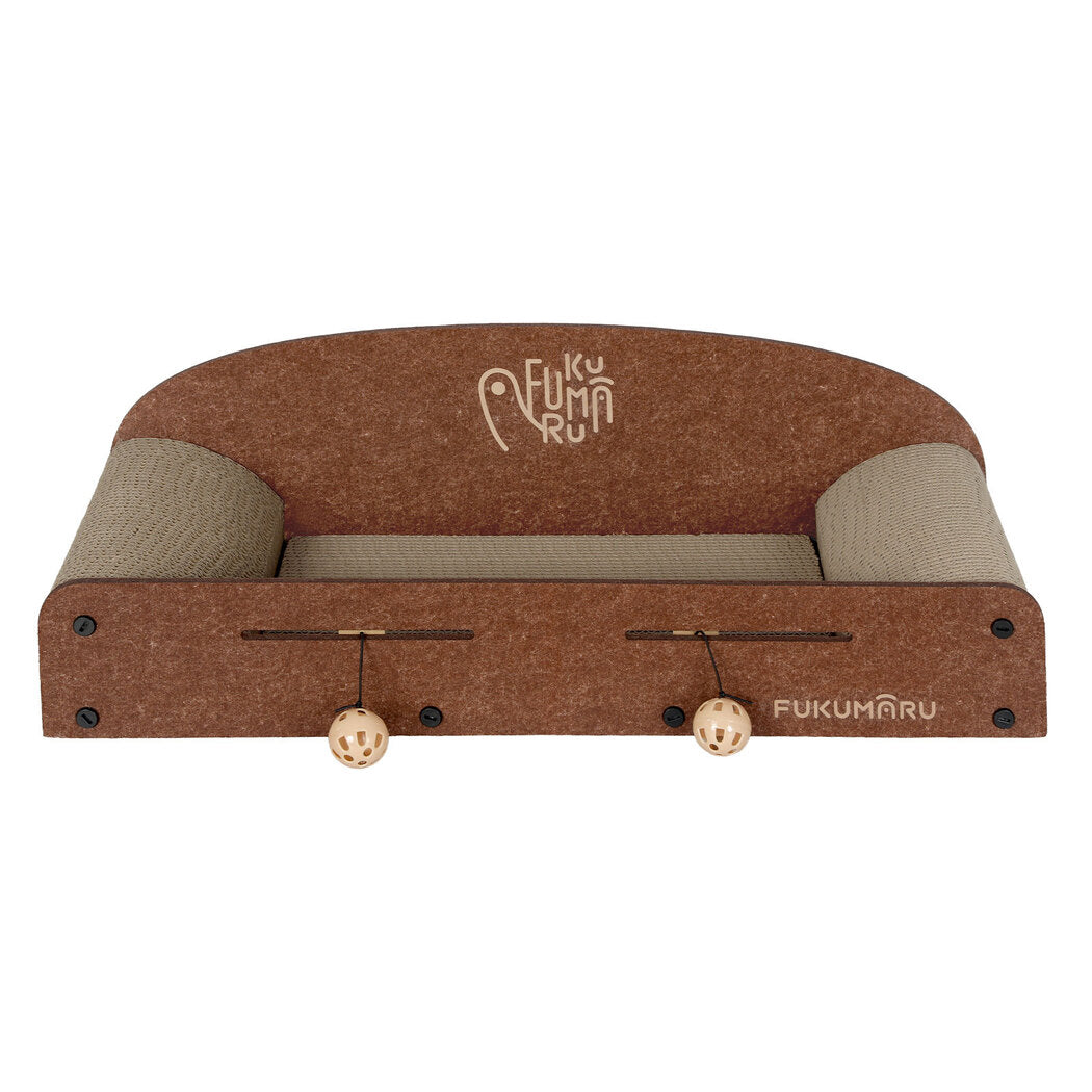 Pawz Cat Scratching Board Corrugated Cardboard 2 Balls-0