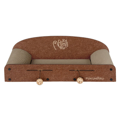 Pawz Cat Scratching Board Corrugated Cardboard 2 Balls-0