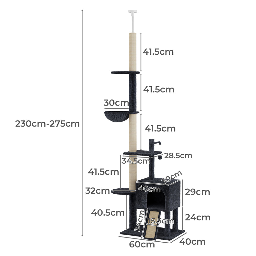Pawz Cat Tree Scratching Post Scratcher Hammock Condo-1