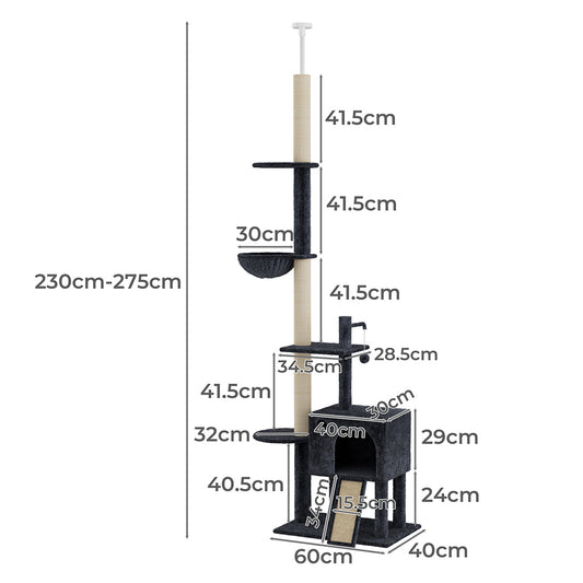 Pawz Cat Tree Scratching Post Scratcher Hammock Condo-1